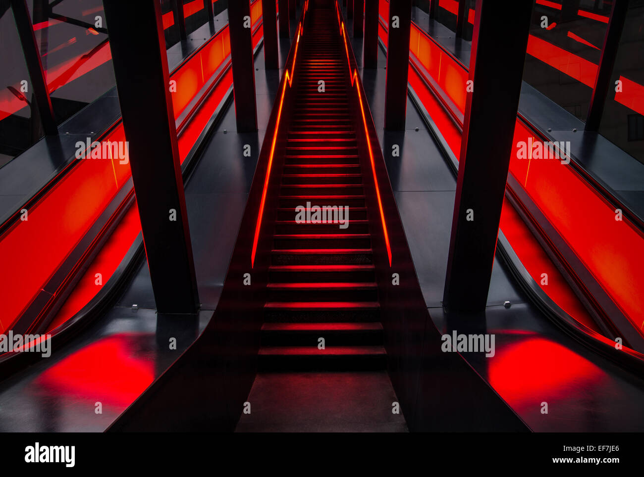 Escalier mécanique en Allemagne Banque D'Images