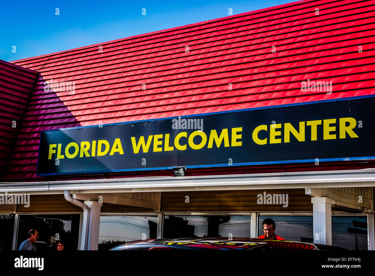 Centre d'accueil de la Floride juste en dessous de l'intersection de la I-75 et I-10 Banque D'Images