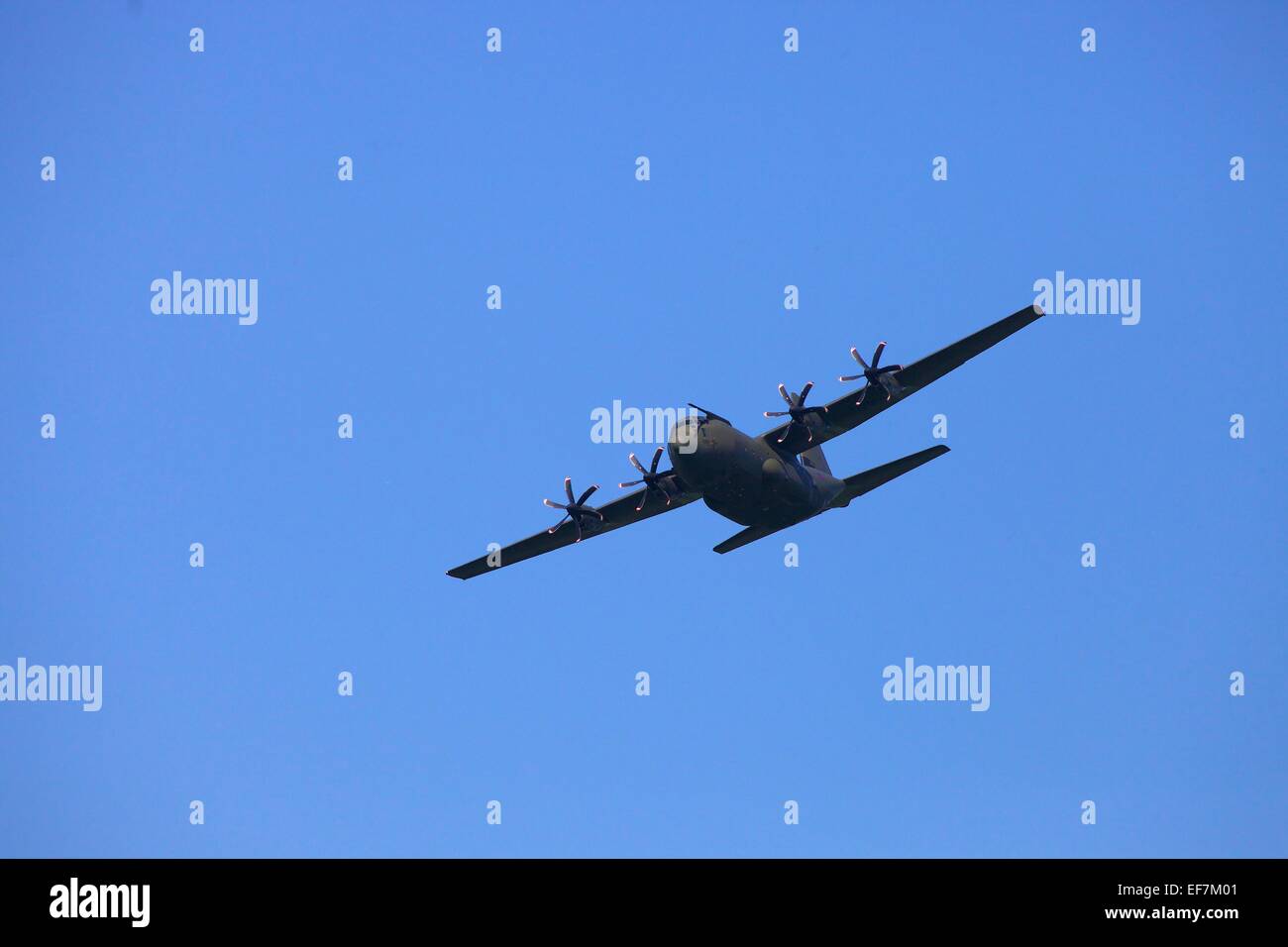 Lockheed C-130 Hercules quatre turbopropulseurs les avions de transport militaire. Banque D'Images