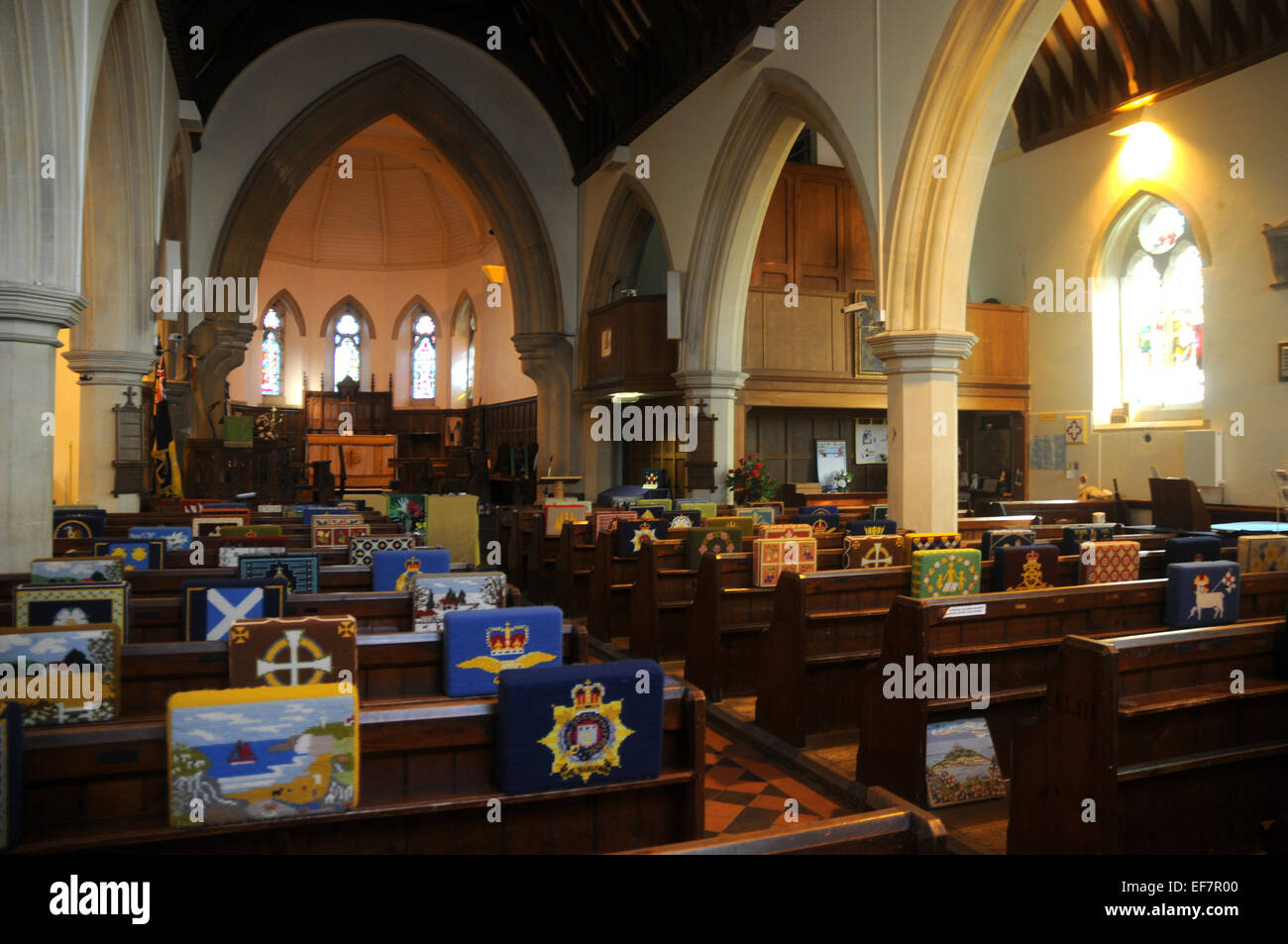 À l'église All Saints, Cornwall Marazion Banque D'Images