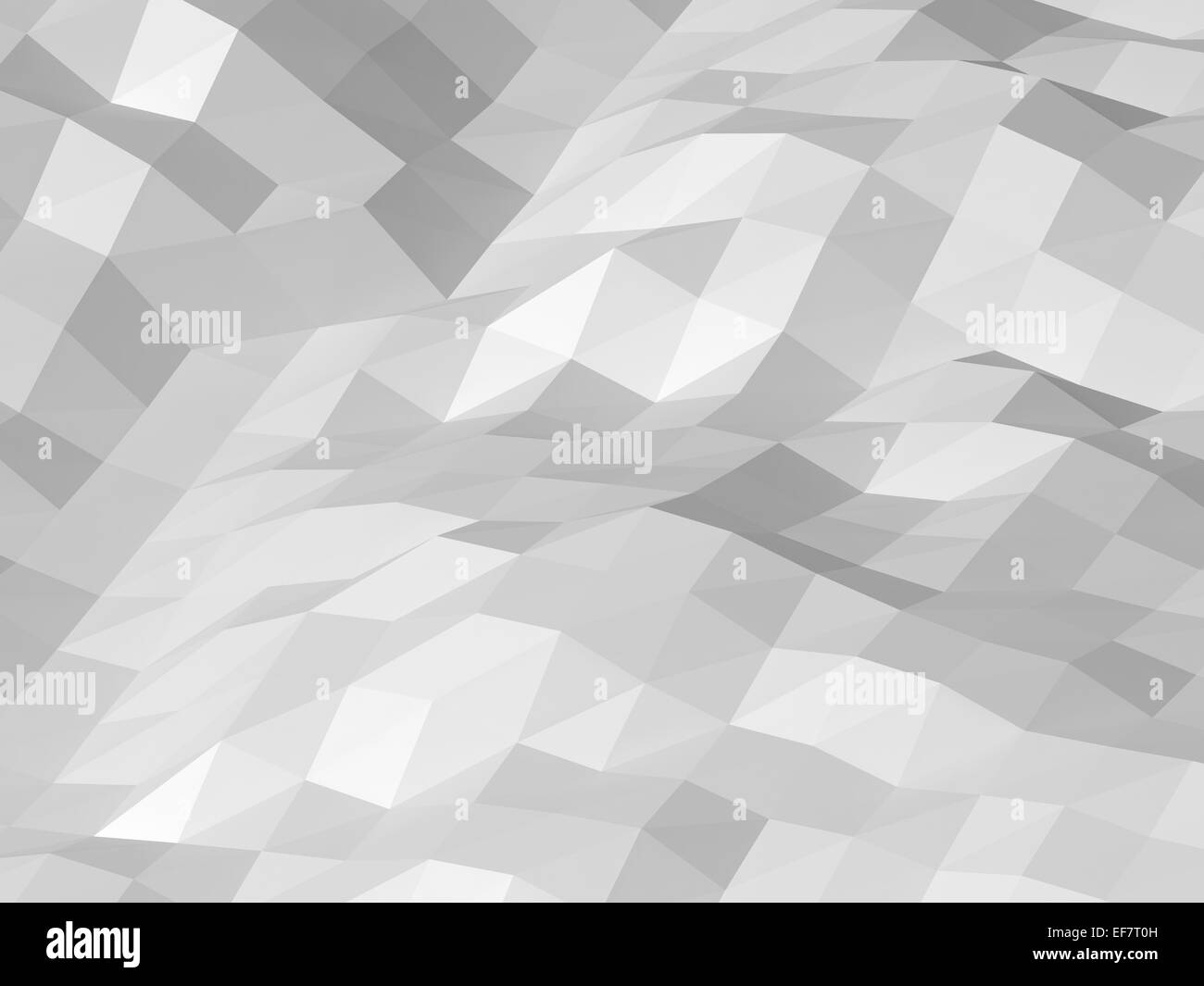 Abstract 3d numérique blanc poly faible texture de fond de surface Banque D'Images