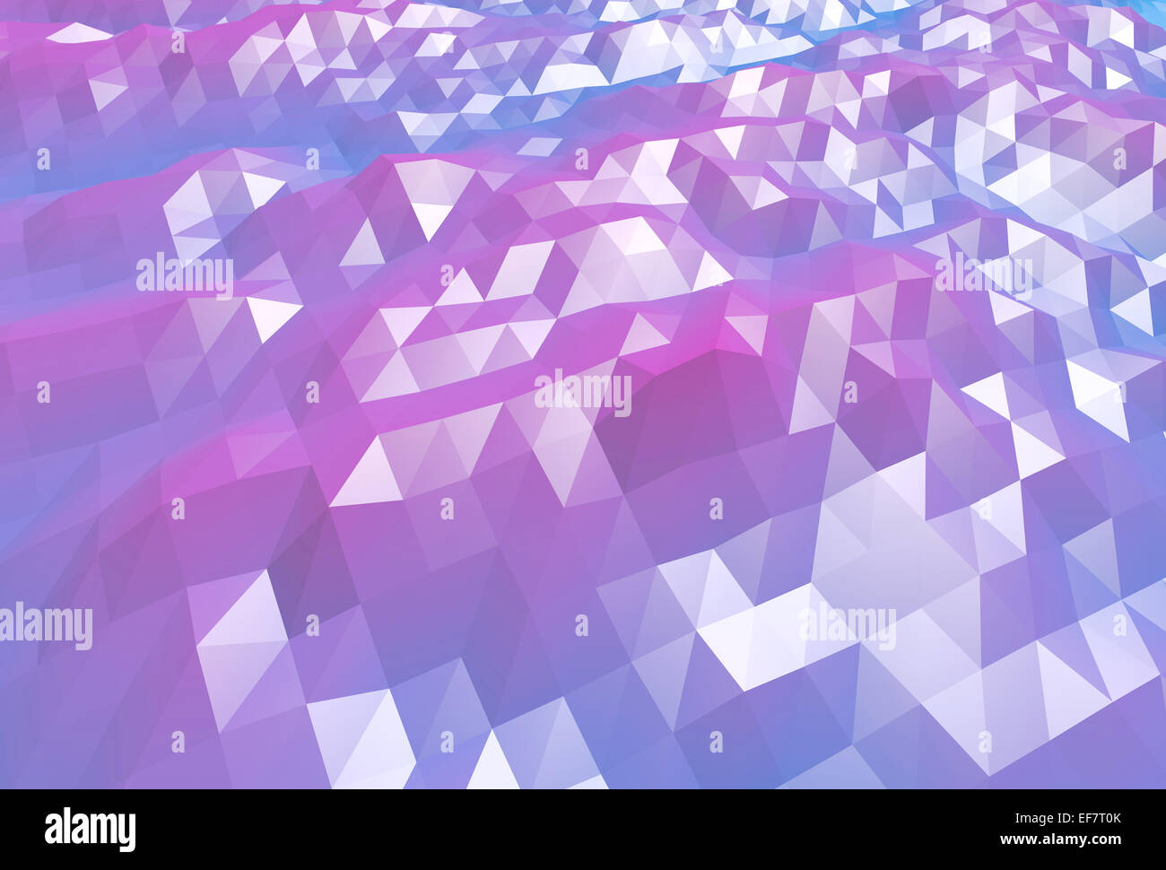 Abstract Blue and purple digital 3d low poly texture de fond de surface Banque D'Images