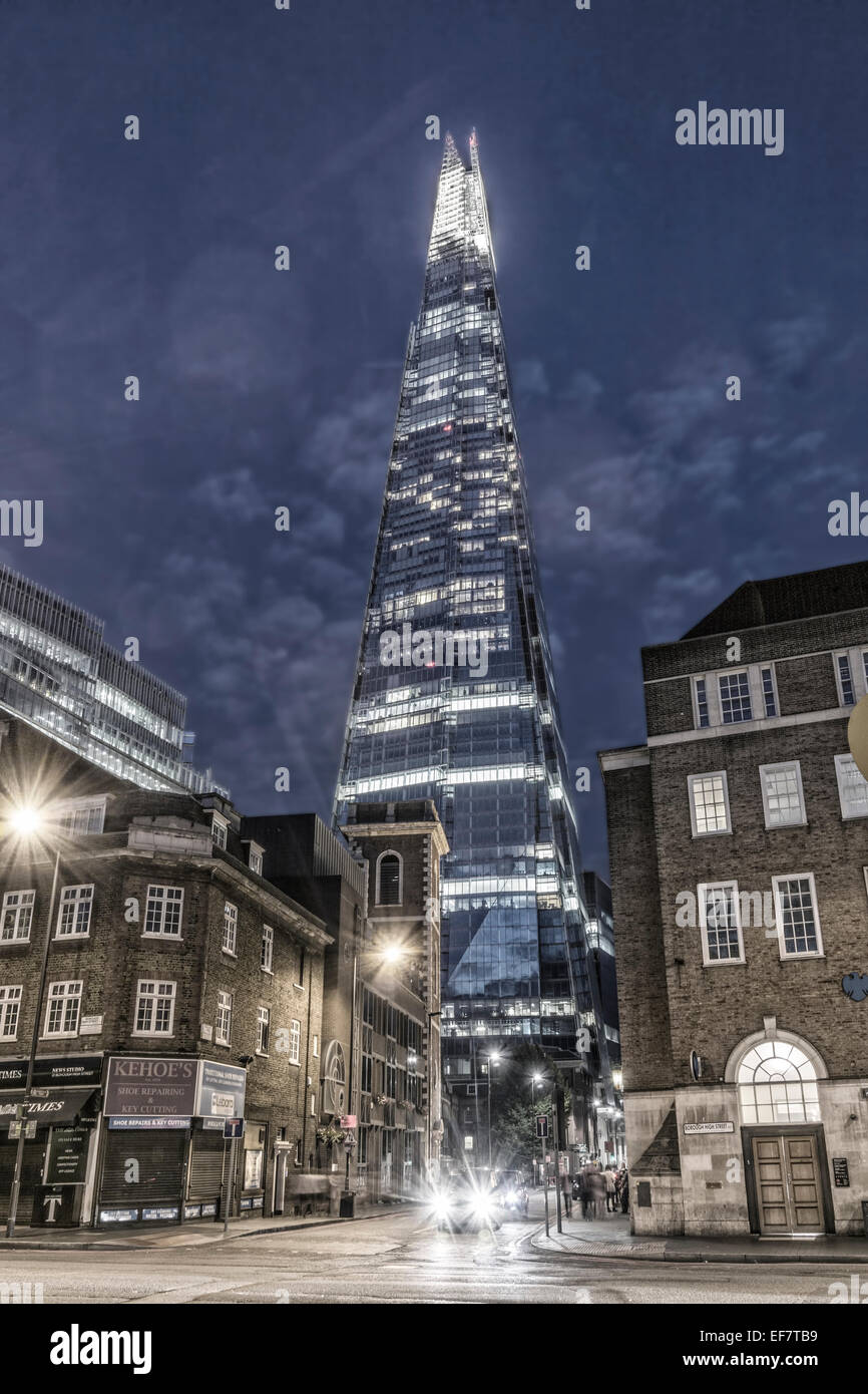Le Shard, gratte-ciel, Londres, Royaume-Uni, Banque D'Images