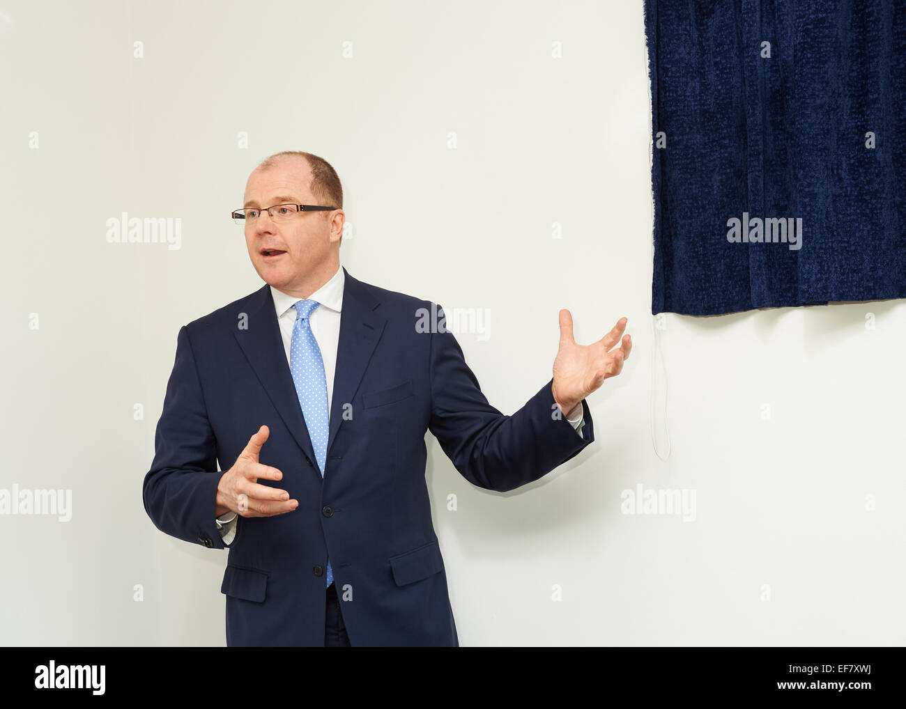 Milton Keynes, Royaume-Uni. 28 janvier, 2015. Sciences de la vie Le ministre George Freeman MP visites UK BioCenter 28 Jan 2015. Crédit : Chris King/Alamy Live News Banque D'Images