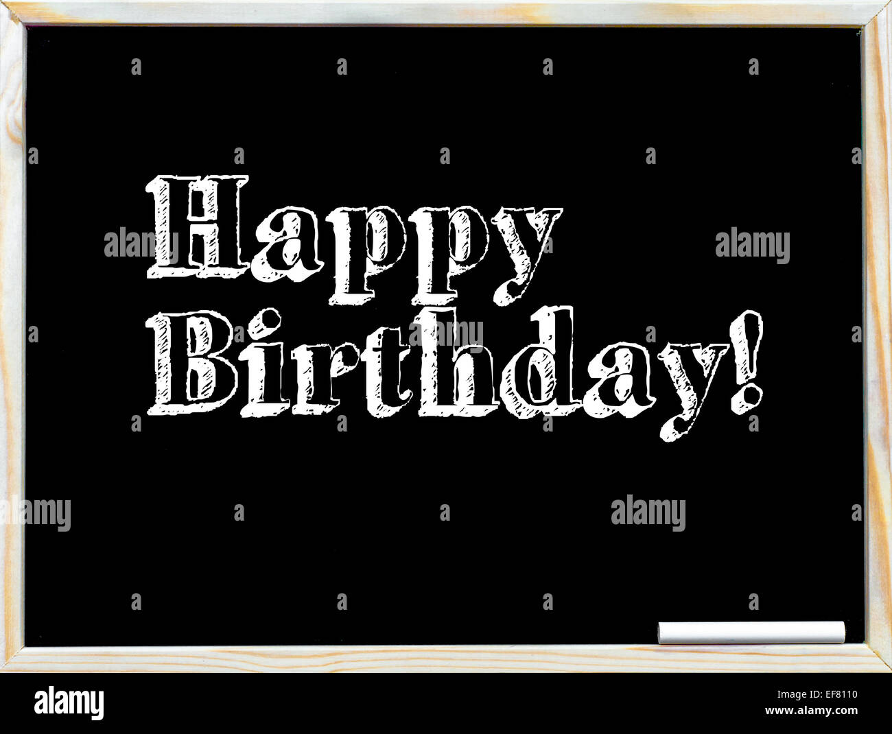Joyeux Anniversaire La Craie Sur Tableau Noir Vintage Texte Craie Blanche Dans Le Coin Photo Stock Alamy