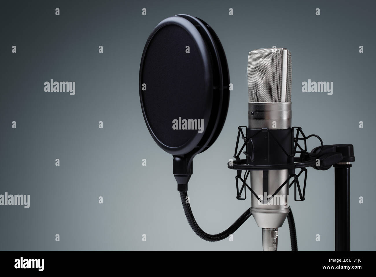 Microphone de studio Banque D'Images