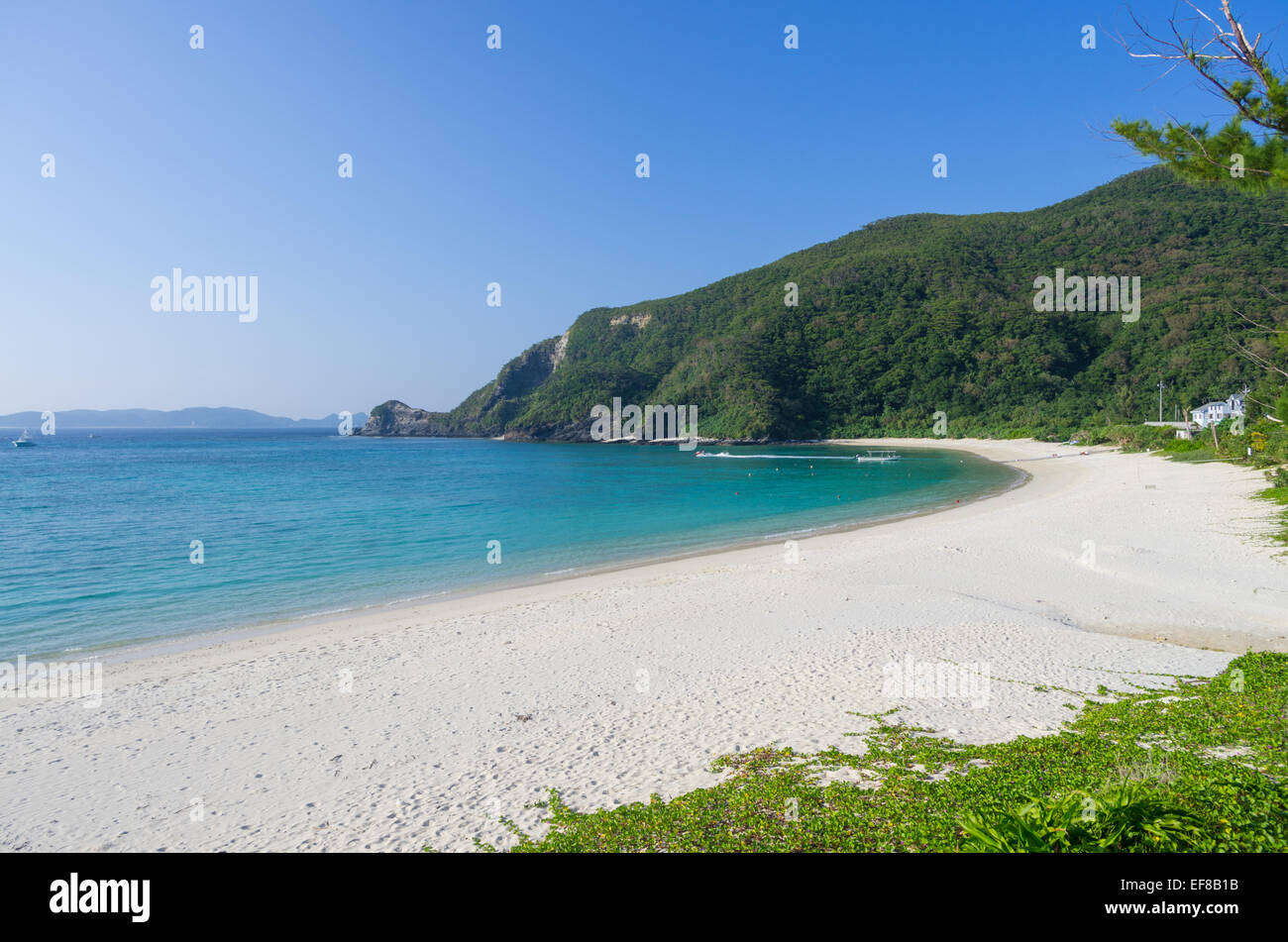 Tokashiku Beach sur l'Île Tokashiki, Okinawa, Japon Banque D'Images