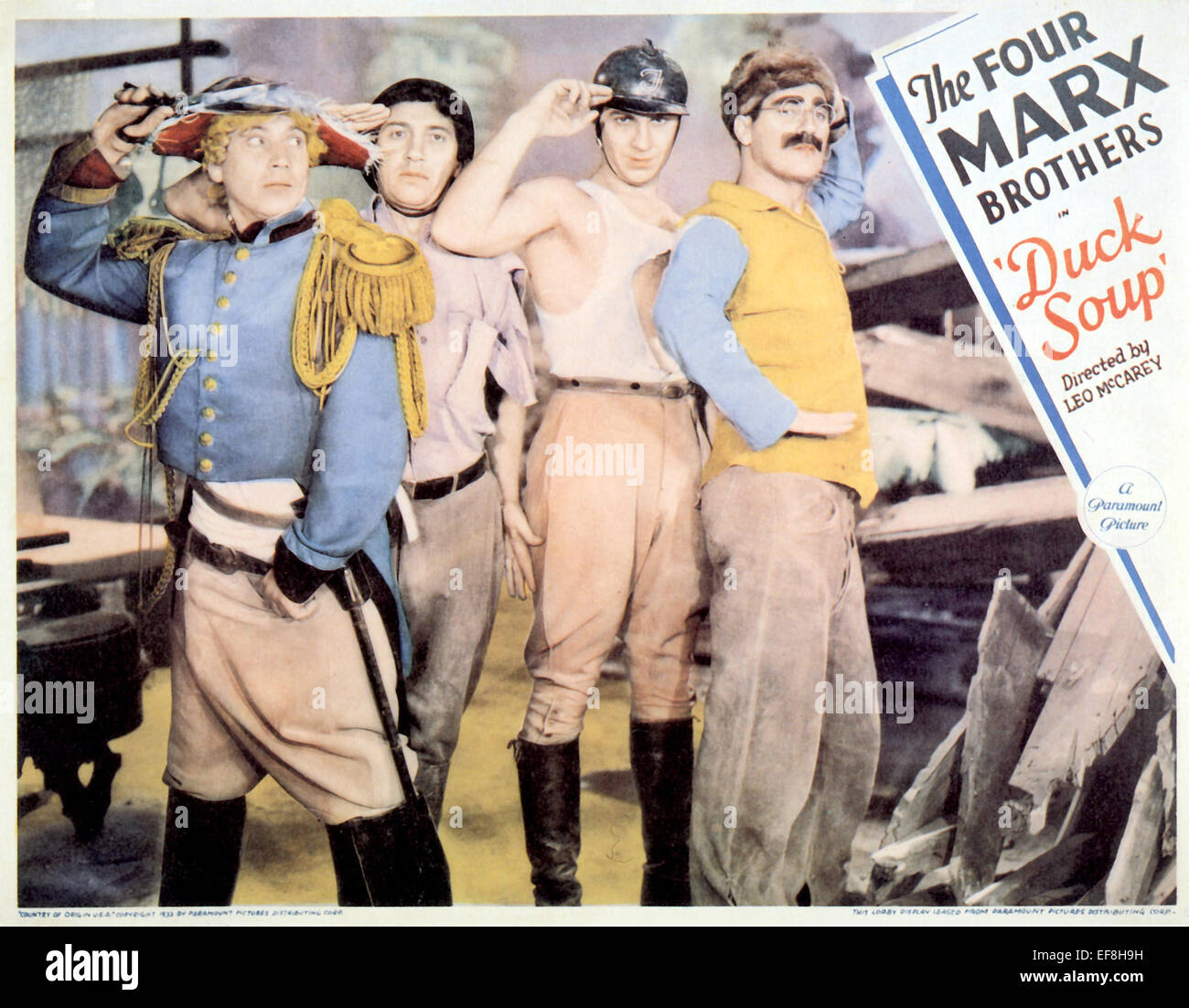 SOUPE AU CANARD (LA) Frères MARX, repro affiche cinema (40x60 cm), HQ