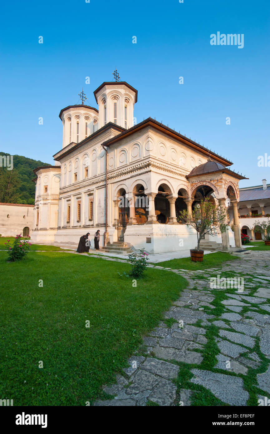 Monastère de Horezu, UNESCO World Heritage Site, Horezu, la Valachie, Roumanie Banque D'Images