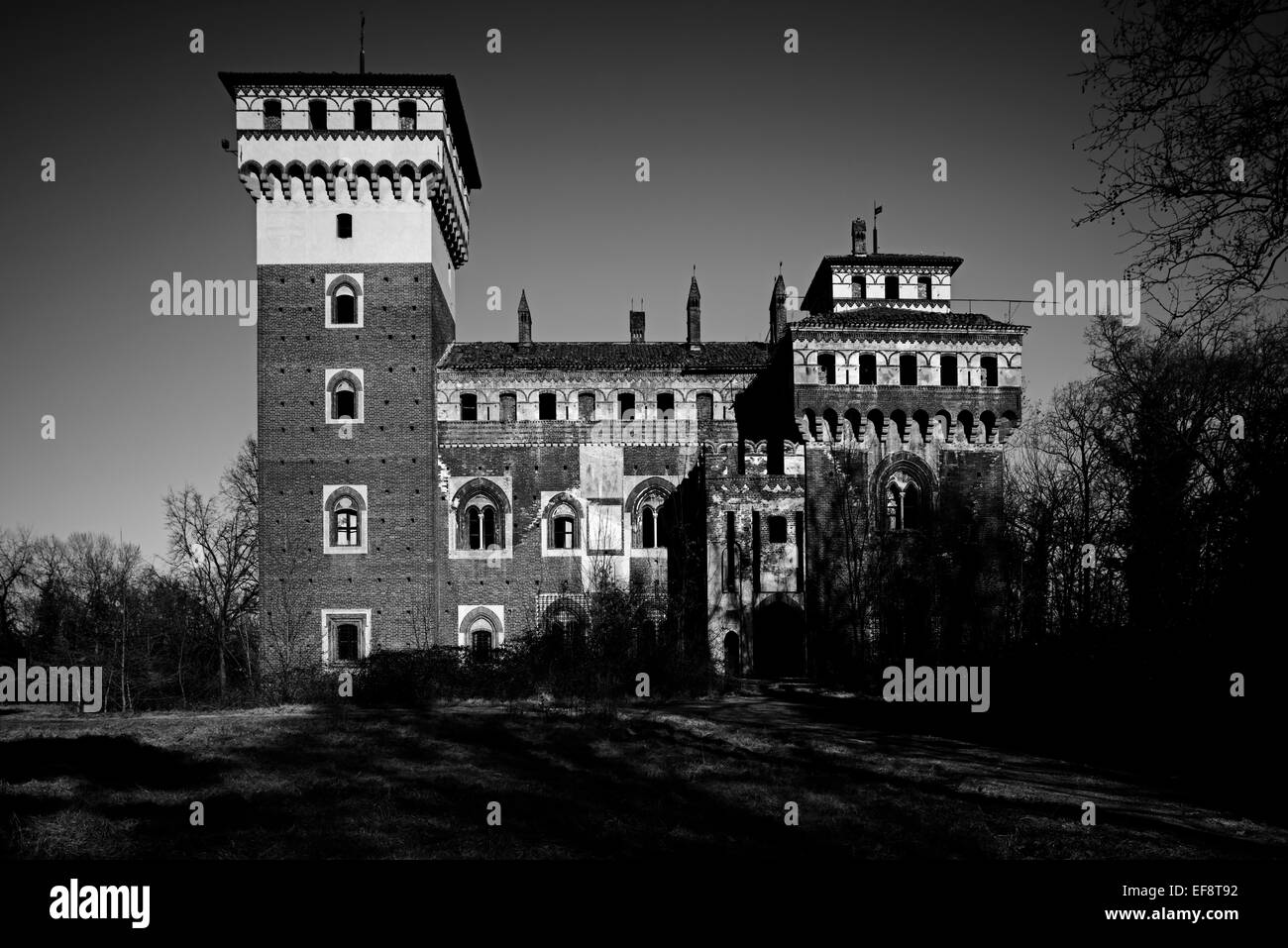 Italie, Château Banque D'Images