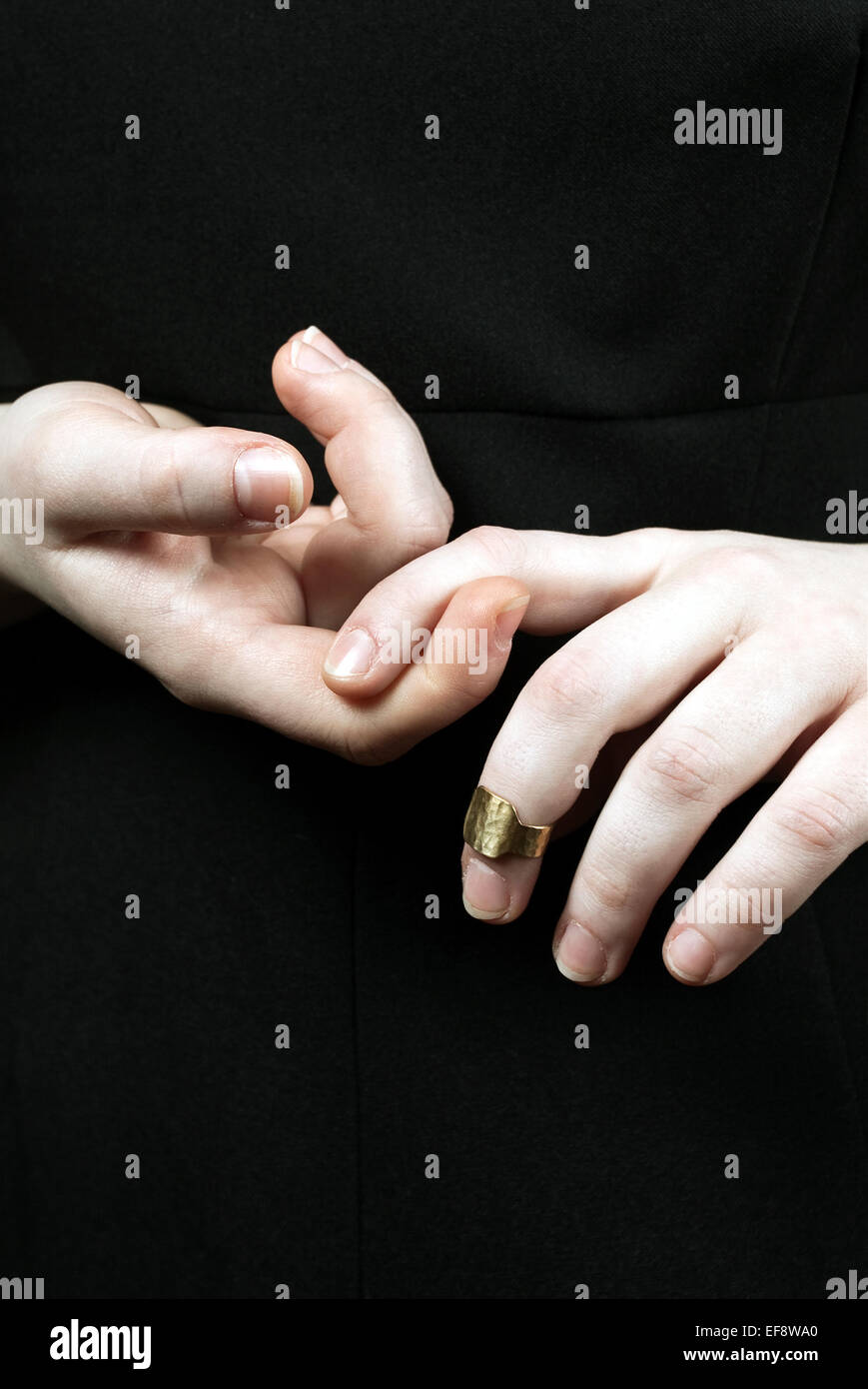 Fingers touching Banque D'Images
