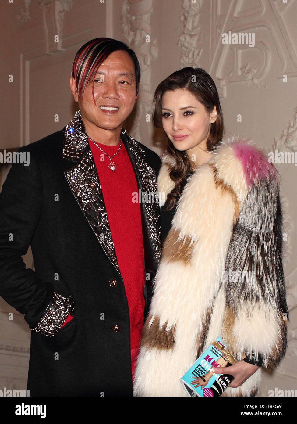 Paris, France. 28 janvier, 2015. Magnat des affaires Stephen Hung et sa