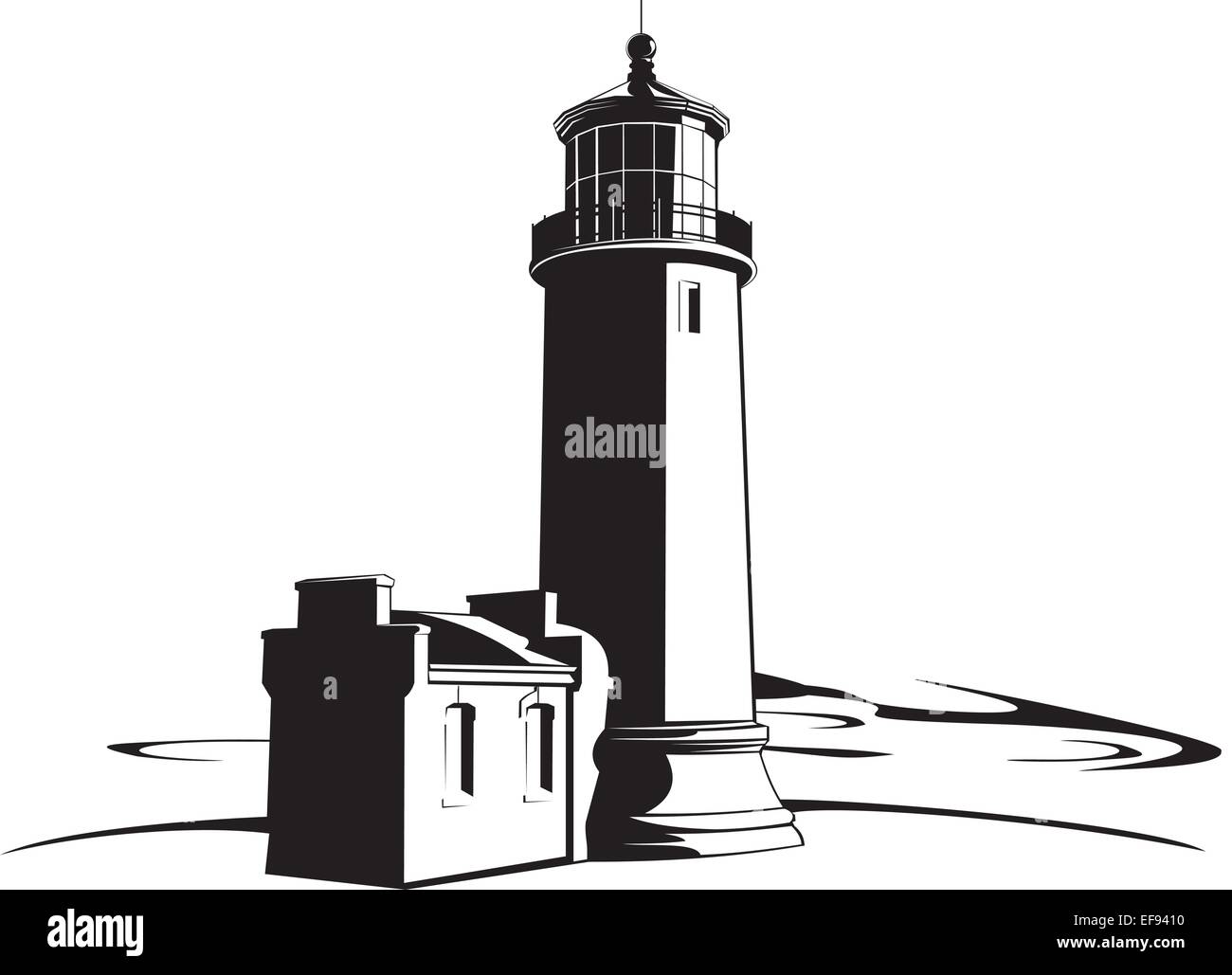 Phare Illustration de Vecteur