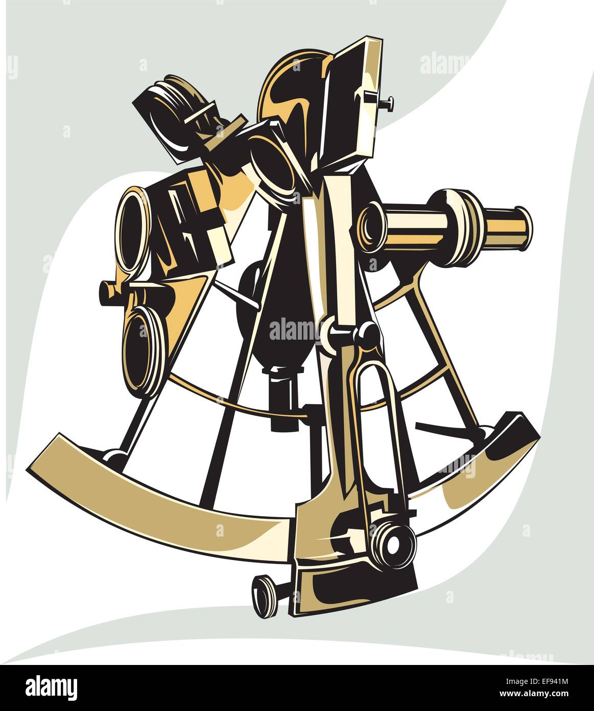 Sextant marin Illustration de Vecteur