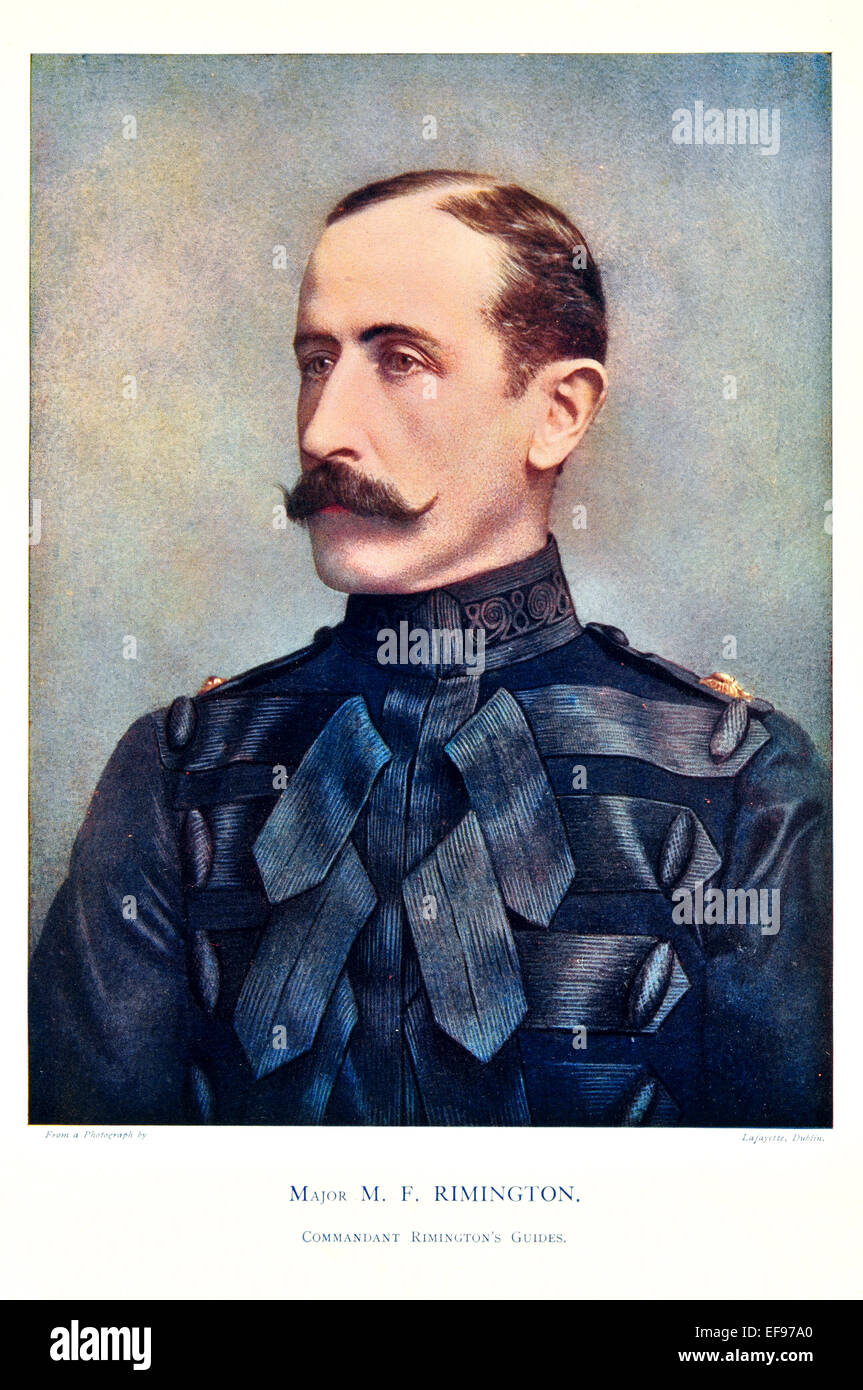 Célébrités de l'armée de 1900 M F Principaux Guides Commandant Rimington Banque D'Images