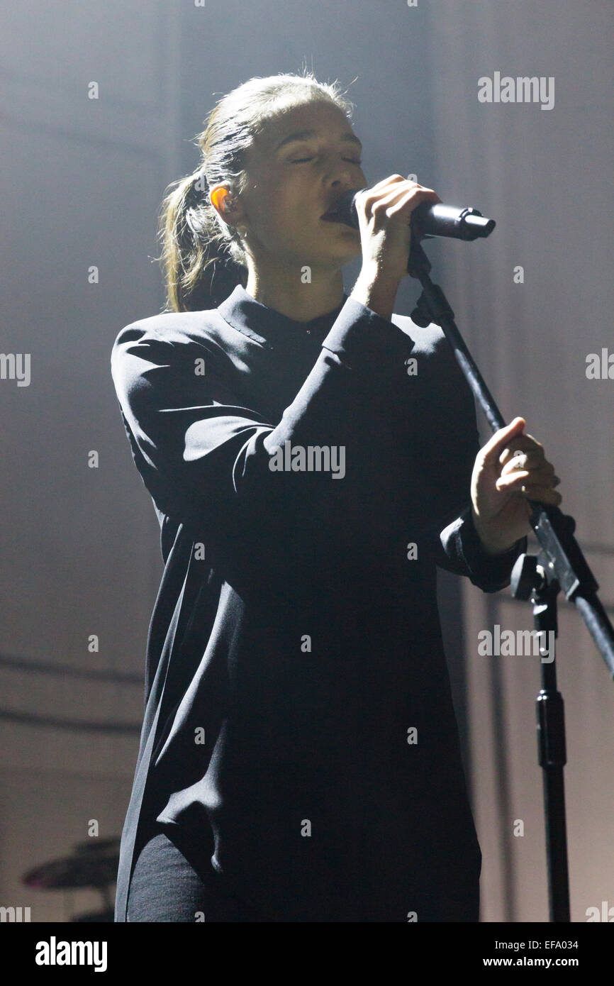 Londres, Royaume-Uni, 29 janvier 2015. Jessie Ware, o2 Academy Brixton. Crédit : Robert Stainforth/Alamy Live News Banque D'Images