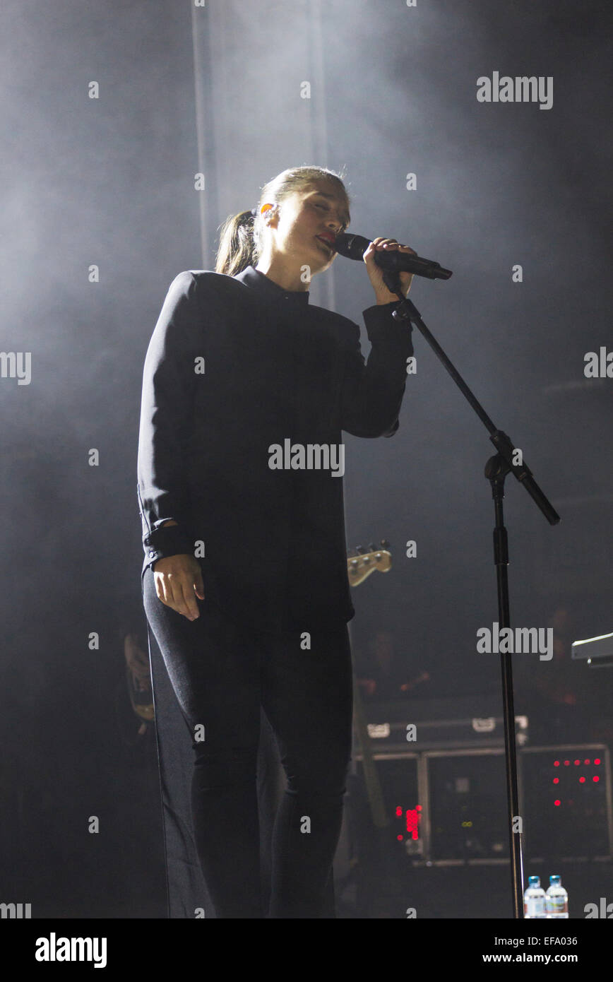 Londres, Royaume-Uni, 29 janvier 2015. Jessie Ware, o2 Academy Brixton. Crédit : Robert Stainforth/Alamy Live News Banque D'Images