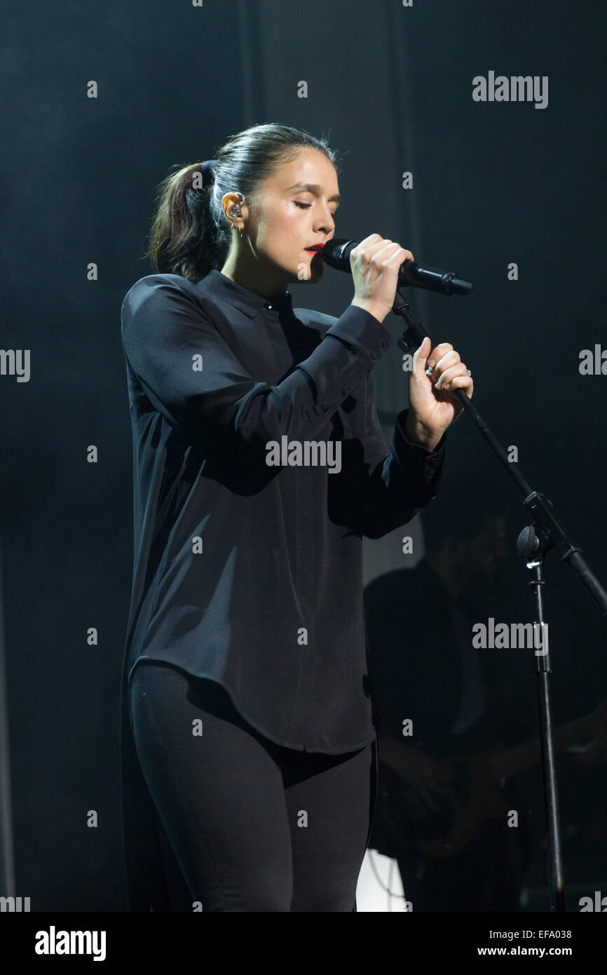 Londres, Royaume-Uni, 29 janvier 2015. Jessie Ware, o2 Academy Brixton. Crédit : Robert Stainforth/Alamy Live News Banque D'Images