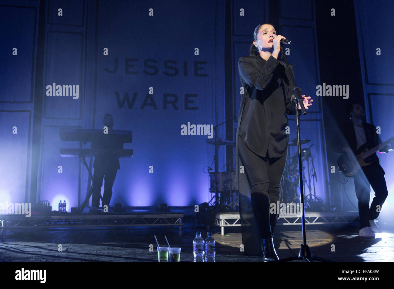Londres, Royaume-Uni, 29 janvier 2015. Jessie Ware, o2 Academy Brixton. Crédit : Robert Stainforth/Alamy Live News Banque D'Images