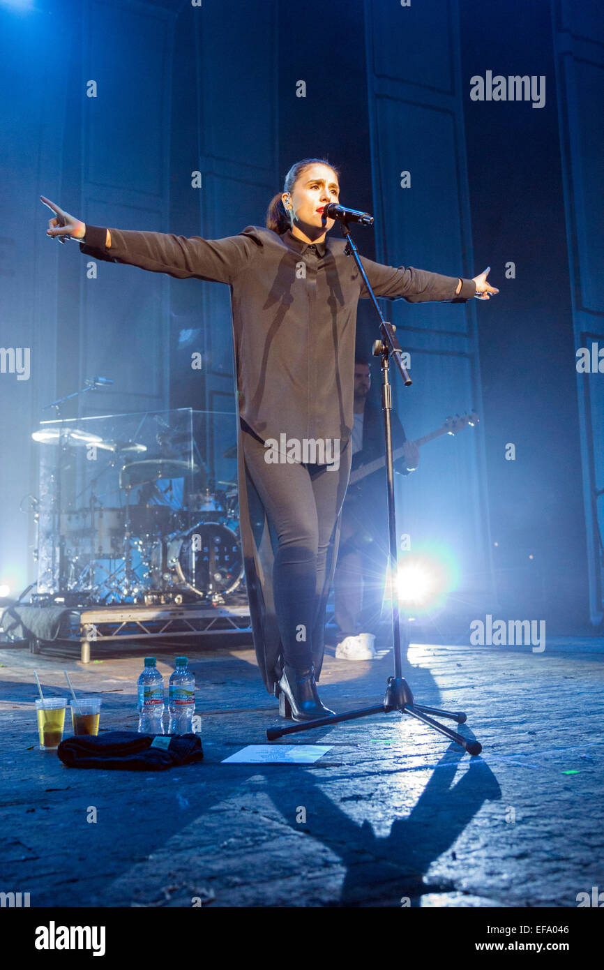 Londres, Royaume-Uni, 29 janvier 2015. Jessie Ware, o2 Academy Brixton. Crédit : Robert Stainforth/Alamy Live News Banque D'Images