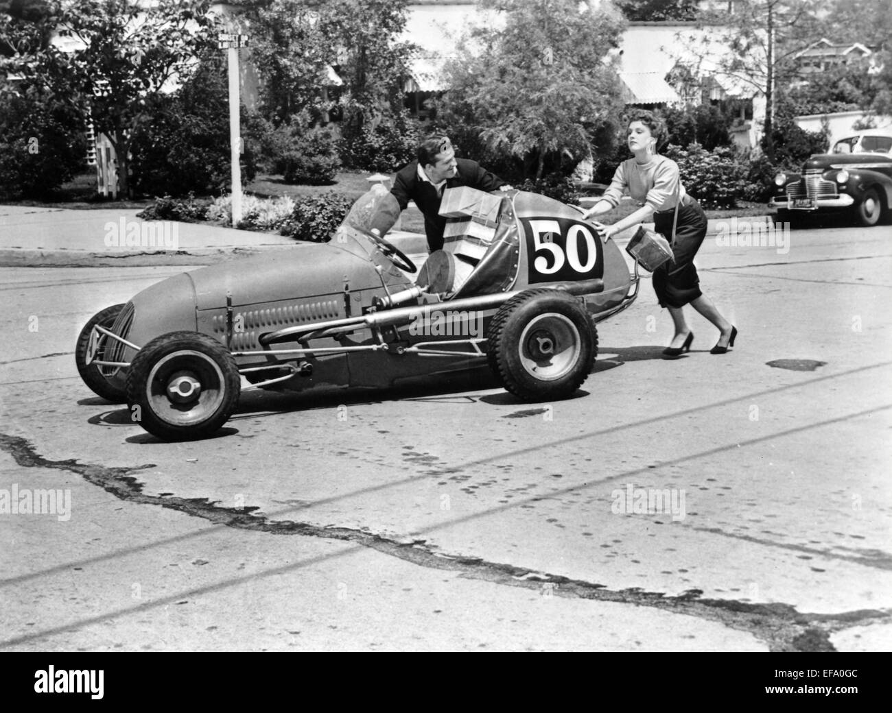 STANLEY Clements, Karen Sharpe, de l'Armée liés, 1952 Banque D'Images