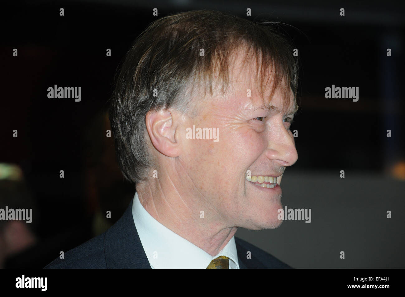 Londres, Royaume-Uni, 28 janvier 2015, David Amess, assiste à la remise des Prix du livre Politique qui s'est tenue au cinéma IMAX Crédit : JOHNNY ARMSTEAD/Alamy Live News Banque D'Images