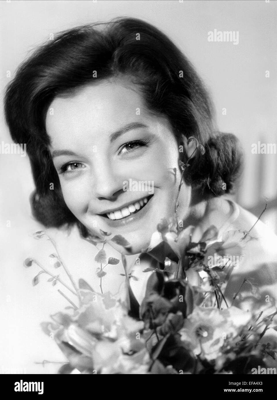 L'ACTRICE Romy SCHNEIDER (1958) Banque D'Images