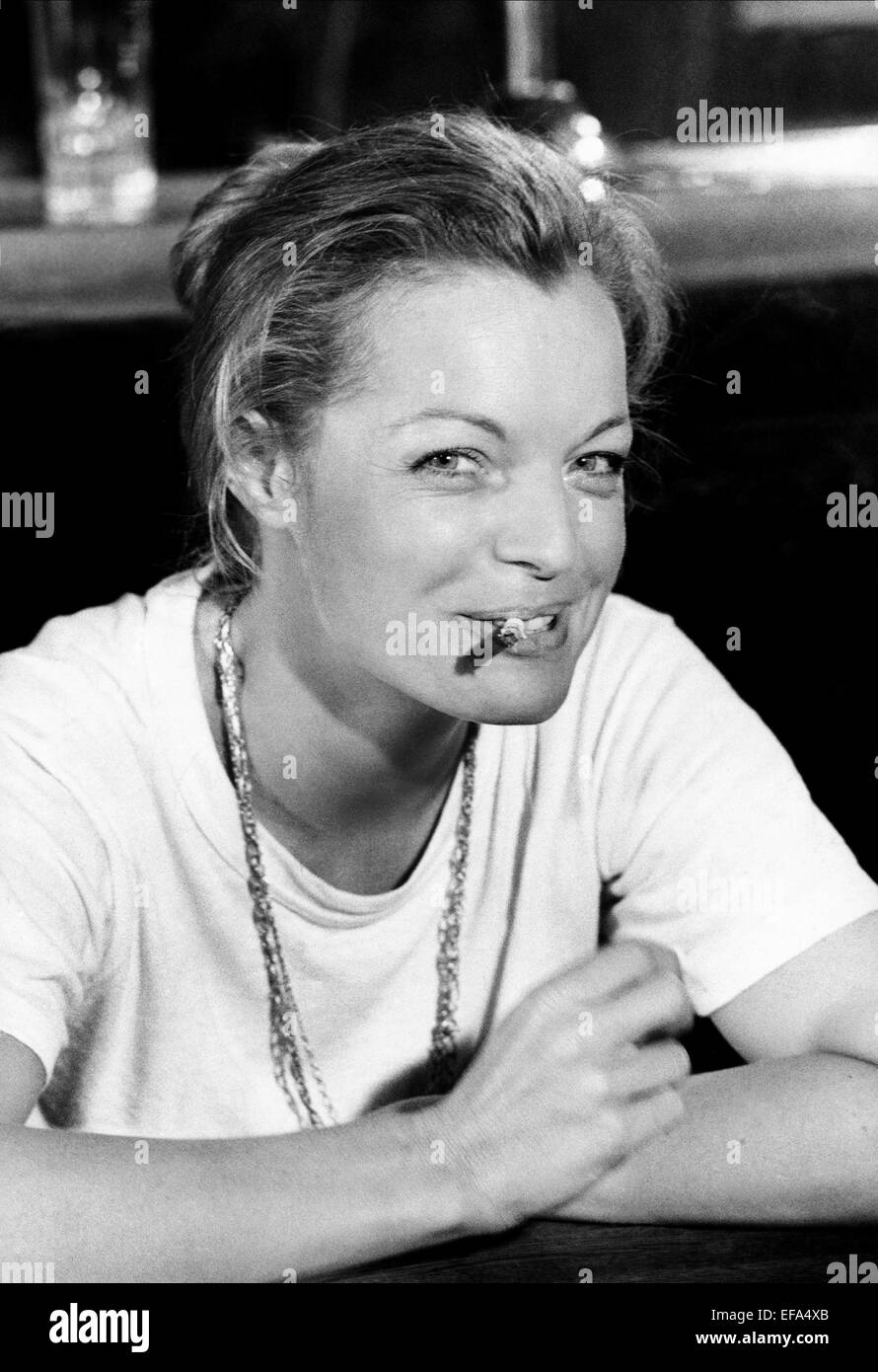 L'ACTRICE Romy SCHNEIDER (1971) Banque D'Images