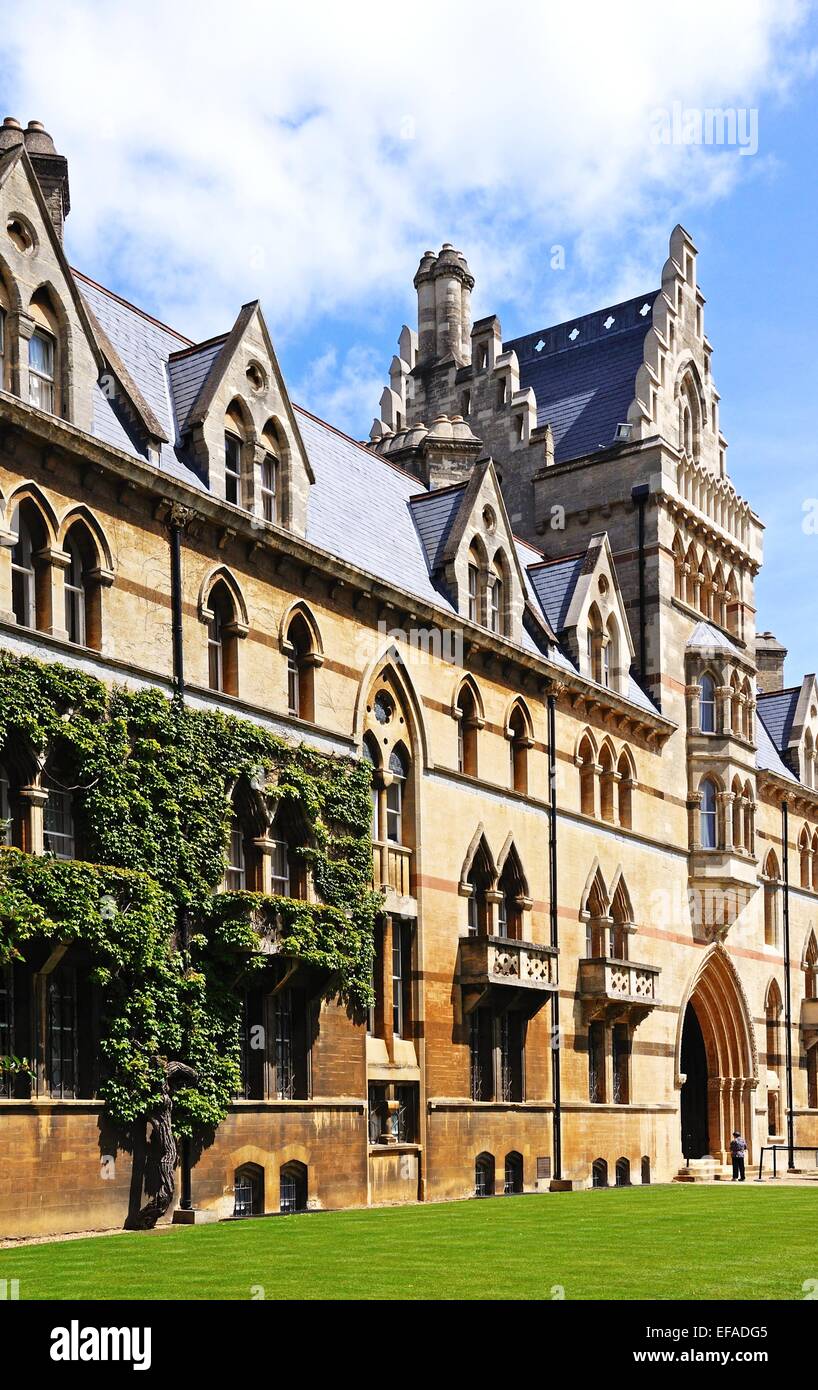 La prairie de l'immeuble qui est une partie de Christ Church College, Oxford, Oxfordshire, Angleterre, Royaume-Uni, Europe de l'Ouest. Banque D'Images