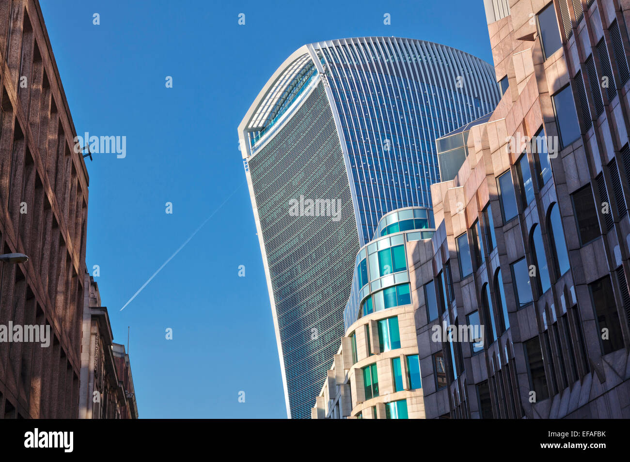 20 Fenchurch Street connu comme le 'talkie walkie' au coeur de la ville de Londres, Royaume-Uni. Banque D'Images