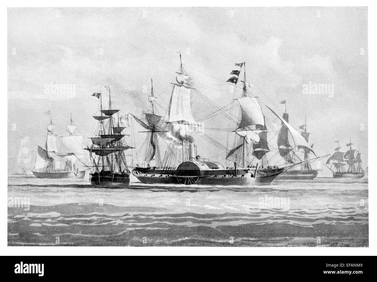 Le H.M.S. Retribution 1844 servi mer Noire et de la Baltique en russe la guerre et la guerre de la Chine 1856 58 vendu 1864 Banque D'Images