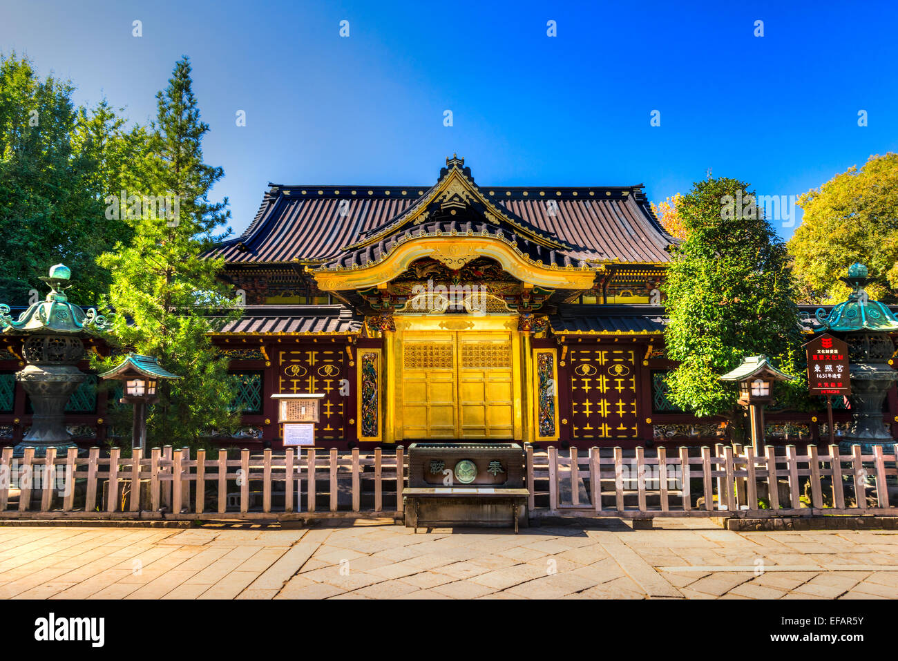 Tosho-Gu shrine à Ueno, Tokyo, Japon. Banque D'Images
