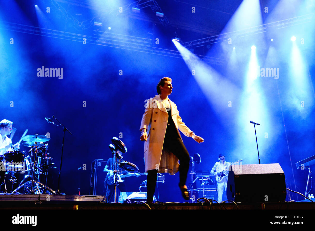 MADRID - SEPT 13 : La Roux (Anglais) Groupe de synthpop concert au Festival Dcode le 13 septembre 2014 à Madrid, Espagne. Banque D'Images
