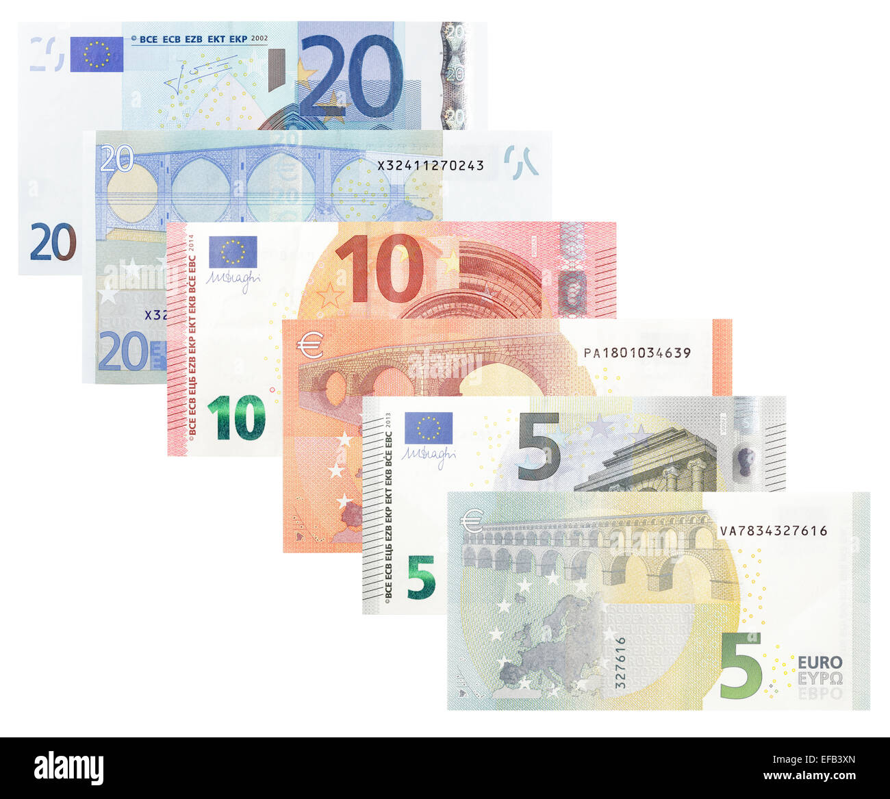 billet de banque euro Banque D'Images