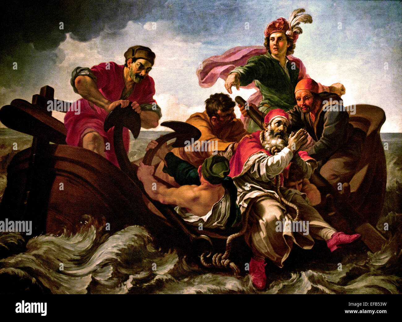 Le Martyre de saint Clement 1725 Pier Leone Ghezzi Pinacoteca 1674-1755 Musée du Vatican Rome Italie Banque D'Images