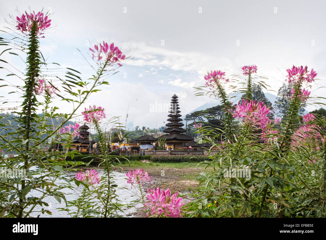 Ulan Danu Temple à Bali, Indonésie Banque D'Images