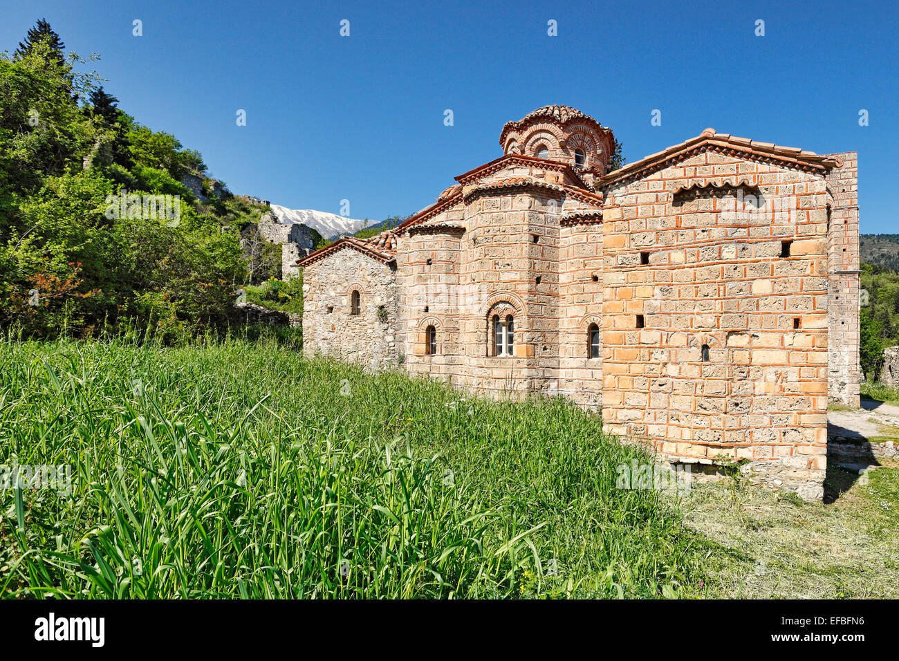 Le monastère de Saint Sophia à Mystras, Grèce Banque D'Images