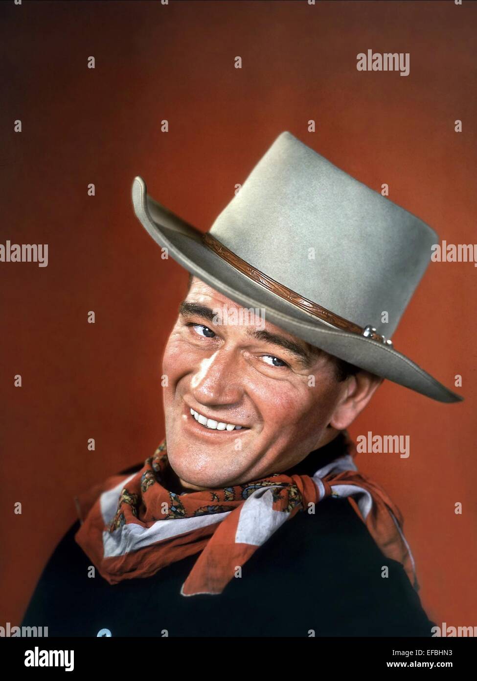 JOHN WAYNE DE HAUT EN SELLE (1944) Banque D'Images