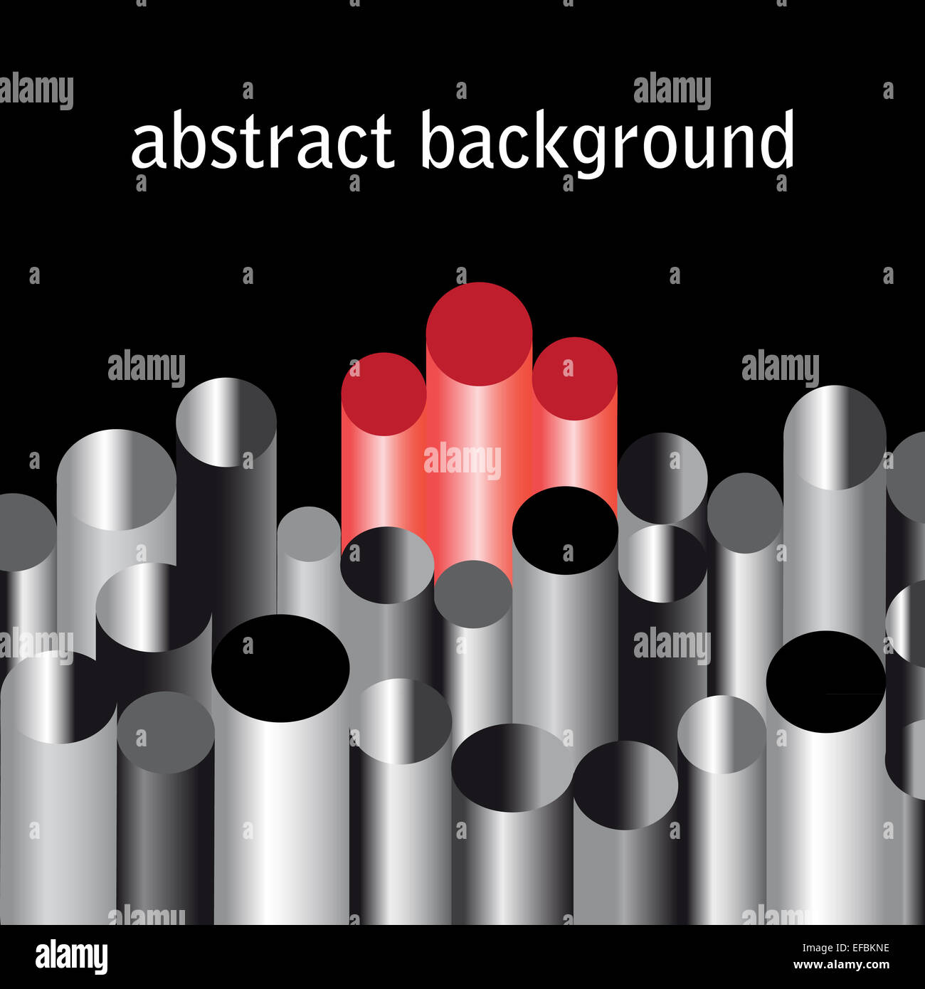Un résumé graphique lumineux de cylindres de géométrie Banque D'Images