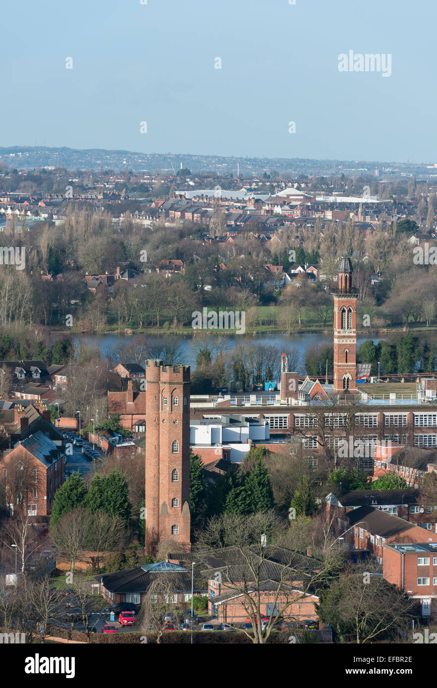 Perrott's Folly et tours d'adduction d'Edgbaston, Edgbaston, Birmingham Banque D'Images