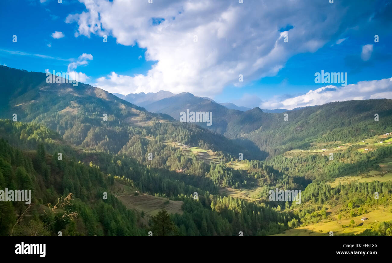 Vallée de montagne Banque D'Images