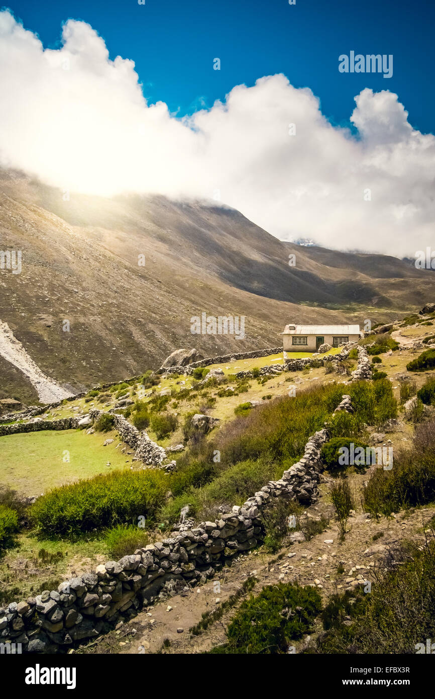 Paysage de montagne panoramique Banque D'Images