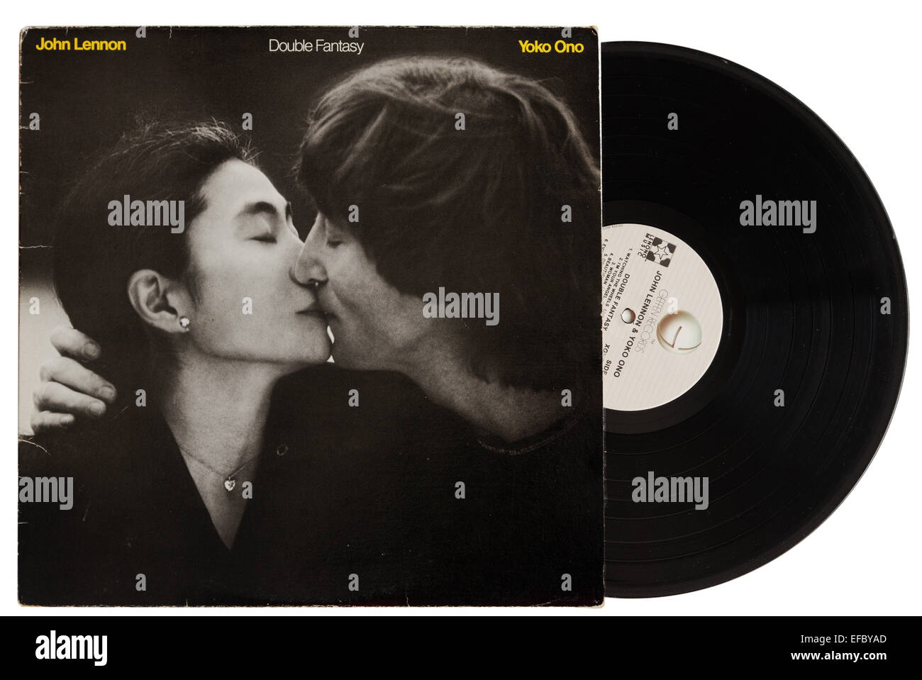 Album Double Fantasy par John Lennon et Yoko Ono. C'est au cours de l'enregistrement de cet album que John Lennon a été assassiné Banque D'Images