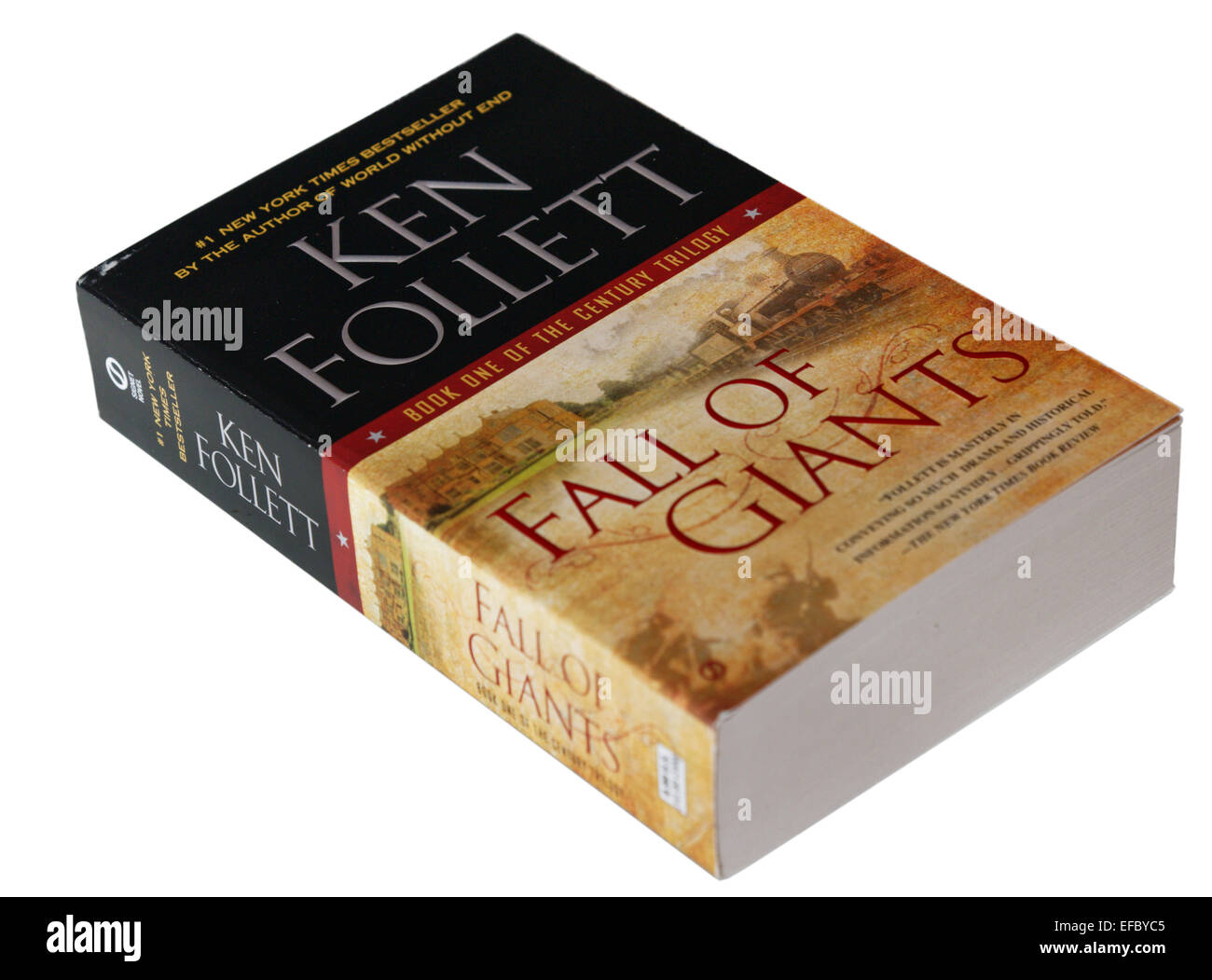 Chute de géants, le premier livre de Ken Follett's Century Trilogy Banque D'Images