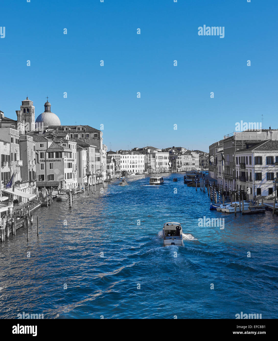 Panorama du grand canal Venise Vénétie Italie Europe Banque D'Images