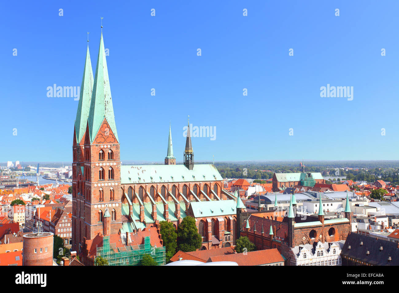 Église de Sainte Marie à Lubeck, Allemagne Banque D'Images