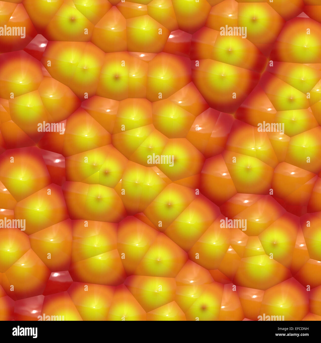 Les cellules végétales pour le fond jaune Banque D'Images