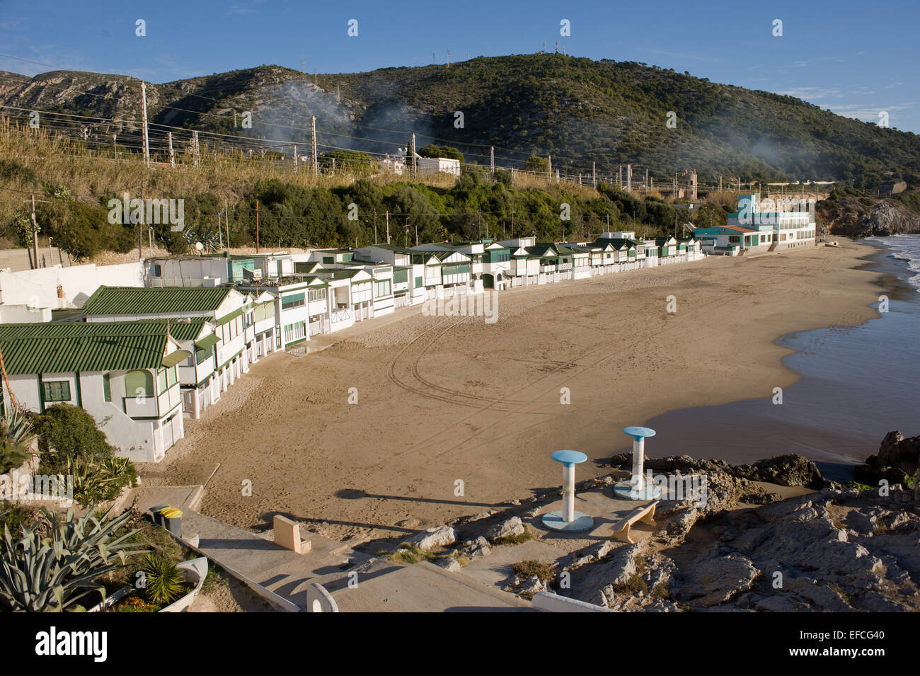 Village el Garraf en Catalogne, Espagne. Banque D'Images