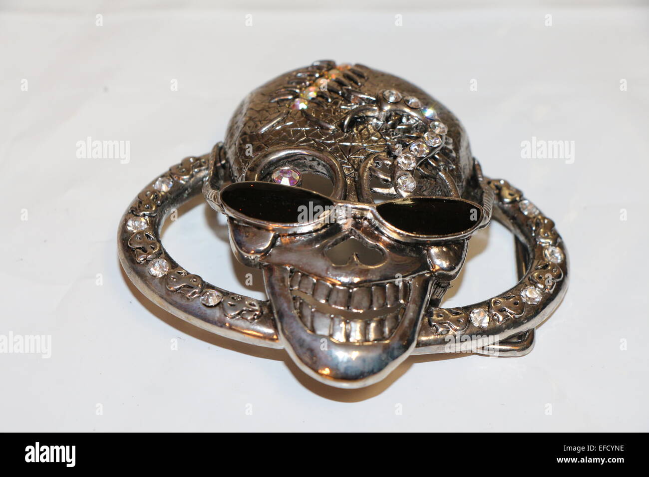 Un crâne de mort protraying un thème sombre. heavy metal skull,notice couverture de l'album,cd,design,Crâne Crâne mort,heavy metal,crâne effrayant Banque D'Images