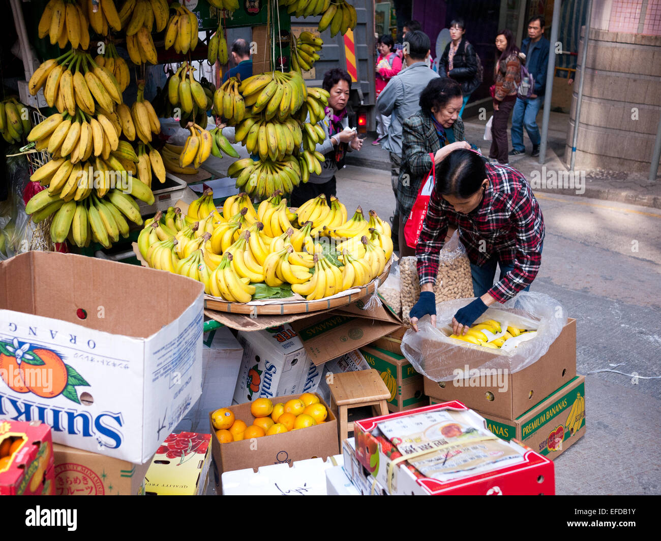 Hong Kong 2015 - Food Market fruit Banque D'Images